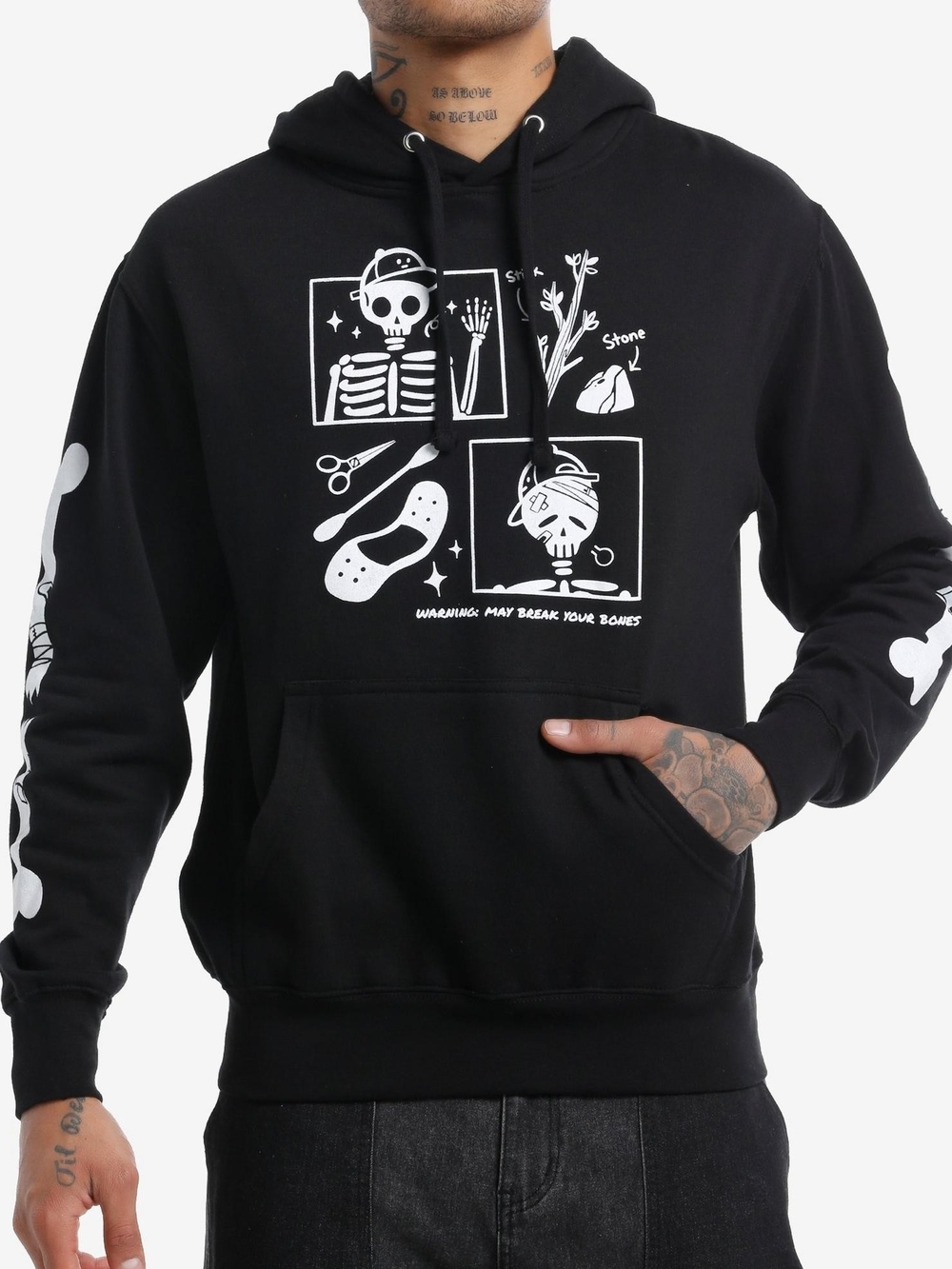 Bandage Brigade Sticks and Stones  Hoodie